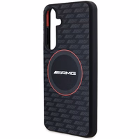 AMG Silicone Carbon Pattern MagSafe ümbris jaoks Samsung Galaxy S24 - must