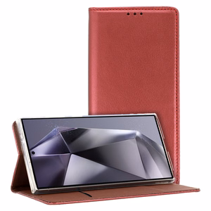 Smart Magneto Ümbris jaoks Motorola Edge 40 Pro burgundia