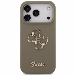 GUESS ümbris jaoks IPHONE 17 Pro Max GUHCP17XSC4GSMW (Silicone W/ Big 4G Script) brown
