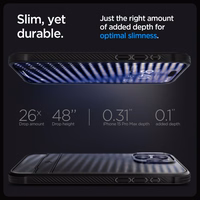 Spigen Rugged Armor Mag Ümbris with MagSafe jaoks iPhone 15 Pro Max - Matte must