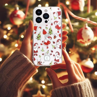 TEL PROTECT Christmas Clear Ümbris jaoks Iphone 16 Design 1
