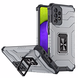 Crystal Ring Case Kickstand Tough Rugged Cover for Samsung Galaxy A72 4G must