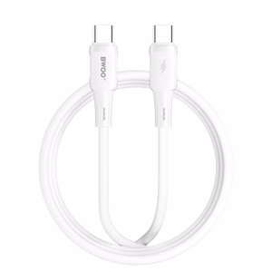 BWOO silicone cable X329CC 65W USB-C 1m white