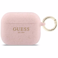 Guess Silikoon Glitter Ring Ümbris for AirPods Pro 3 - roosa