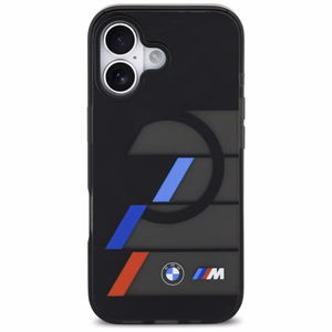 BMW M IML Metal Buttons Tricolor Lines MagSafe Ümbris jaoks iPhone 17 - must