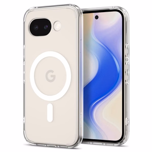 SPIGEN ULTRA HÜBRIID MAGSAFE GOOGLE PIXEL 10A LÄBIPAISTEV/VALGE