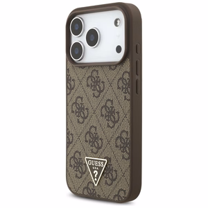 Guess 4G Strap Triangle Logo MagSafe ümbris jaoks iPhone 17 Pro - brown