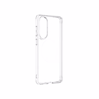 AmazingThing Minimal Mag Ümbris with Magnetic Ring jaoks Samsung Galaxy S25 Edge - Läbipaistev