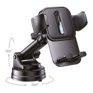 Автомобильный держатель телефона Forcell F-Grip Guardian лобовое стекло / приборная панель чёрный