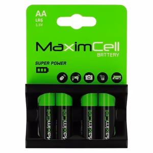 MaximCell leelispatareid LR6 AA, 4 tk