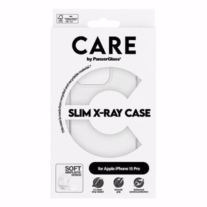 CARE by PanzerGlass Slim X-Ray Ümbris jaoks iPhone 15 Pro - Clear