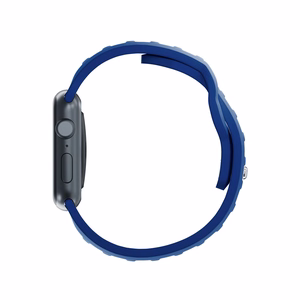 3mk silikoonrihm Apple Watchile, 42/44/45/46/49 mm, sinine, suur suurus