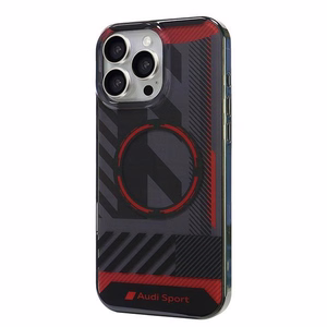 Audi IML Sport MagSafe iPhone 16 Pro Max 6.9" must/must hardcase AUS-IMLMIP16PM-RSQ/D2-BK
