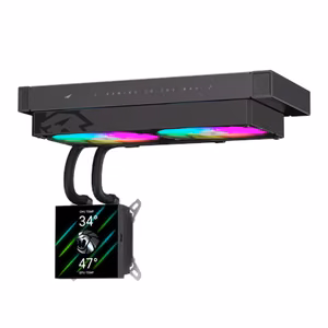 Gamemax CPU Liquid Cooler GLACIER 240 LCD BK Black
