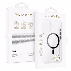 Liavec Glossy Magsafe Clear Ümbris do Iphone 16 must