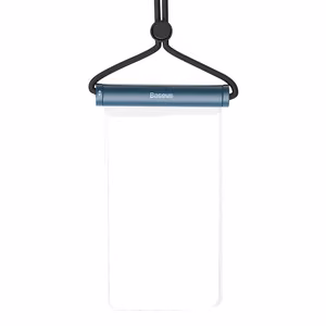 Waterproof phone ümbris Baseus AquaGlide with Cylindrical Slide Lock (sinine)