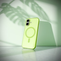 Puro Daylight Magsafe Compatible Silicone Ümbris jaoks iPhone 17 - Translucent Roheline