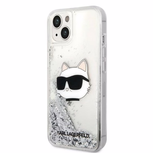 Karl Lagerfeld KLHCP14MLNHCCS iPhone 14 Plus 6.7" hõbedane/hõbedane hardcase Glitter Choupette Head