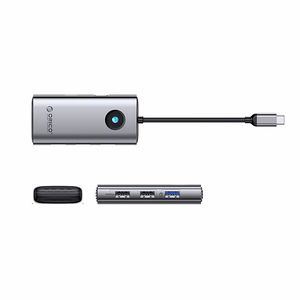 Orico PW11-5P USB-C jaotur dokkimisjaam 1x USB-A 3.0 + 2x USB-A 2.0 + 1x USB-C PD + 1x HDMI - hall