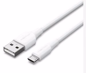 Kaabel USB2.0 Micro-B-le 2m valge Vention