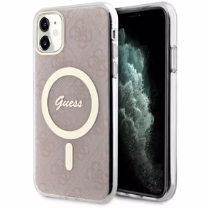 Guess GUHMN61H4STP iPhone 11 6.1" roosa/roosa hardcase 4G MagSafe