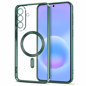 Tech-Protect MagFlex MagSafe ümbris Samsung Galaxy A37 5G jaoks - läbipaistev roheline