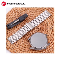 Strap to Samsung Galaxy Watch Forcell F-Design FS06 steel clasp 22 mm hõbedane