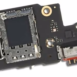 Flex Xiaomi Poco F6 laadimisühenduse ja mikrofoniga, SIM-kaardi kontakt originaal (service pack)
