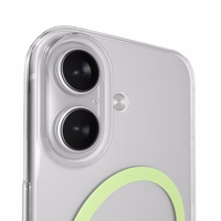 Puro Lite Mag TPU+PC Ümbris Compatible with MagSafe jaoks iPhone 17 - Läbipaistev with Roheline Ring