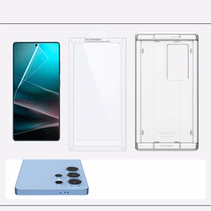 Spigen Elite Shield EZ FIT Hübriidklaas jaoks Samsung Galaxy S25 Ultra - läbipaistev