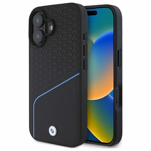 BMW Sign Leather Textured And Line MagSafe iPhone 16 Ümbris - must