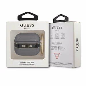 Guess GUA3HHTSK AirPods 3 ümbris must/must rihmakollektsioon