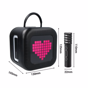 Blavec портативная Bluetooth колонка WS-09 Karaoke Fun - 10W с 2 микрофонами и дисплеем (WS09-2MB) черный