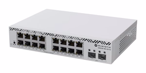Коммутатор MikroTik 16xGigabit CSS318-16G-2S+IN