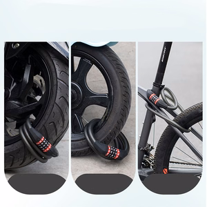 Rockbros RKS507 jalgratta lukk 5-kohalise koodiga, terastrossiga, 180 cm - must