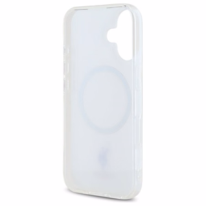 US Polo IML Ring MagSafe iPhone 16 Ümbris - valge