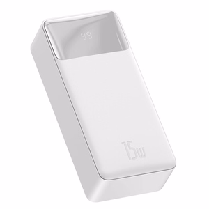 Baseus Bipow powerbank with display 10000mAh 15W (Overseas Edition) White