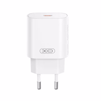 XO seinalaadija CE25 PD 25W 1x USB-C valge + kaabel USB-C - USB-C