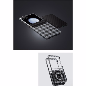 Benks Magnetic Armor Vichy Spin Kevlar Ümbris 1000D (BK48) jaoks Samsung Galaxy Z Flip 7 must