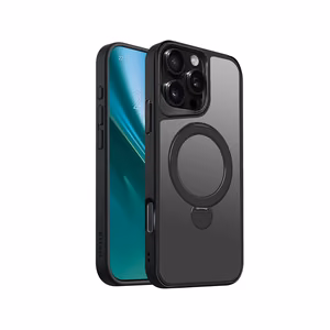Etteri Matt Mag Ring Чехол для iPhone 16 Pro Max 6,9" чёрный