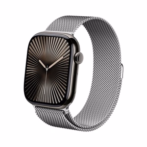 Crong Milano Steel roostevabast terasest rihm Apple Watch 38 / 40 / 41 / 42 mm kellale, hõbedane