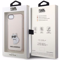 Karl Lagerfeld KLHCI8HNCHTCP iPhone 7/8/ SE 2020 / SE 2022 roosa/roosa hardcase Ikonik Choupette