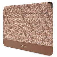 Guess GCube Stripes ümbris jaoks a 14" laptop - brown