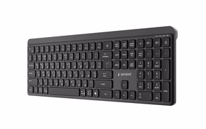 Gembird KB-WPS-03-CYRL Keyboard Wireless Cyrillic Bluetooth Black