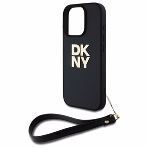 DKNY Wrist Strap Stock Logo iPhone 16 Pro Ümbris - Must