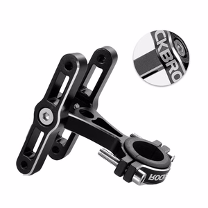 Rockbros KS-415 alumiiniumist reguleeritav pudelihoidiku adapter - must
