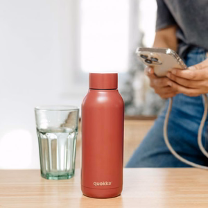 Quokka Solid roostevabast terasest termospudel, 510 ml, Firebrick Red