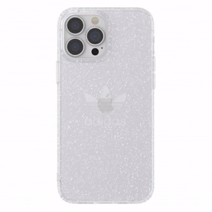 Adidas OR kaitsev läbipaistev ümbris Glitter iPhone 13 Pro Max'ile - läbipaistev hõbedane