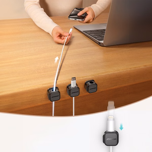 Joyroom JR-ZS368 magnetic kaabel organizer - must (3 pcs.)