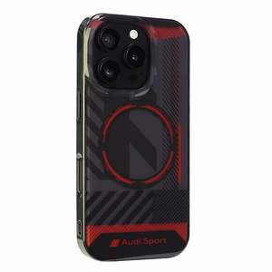 Audi IML Sport MagSafe iPhone 16 Pro 6.3" чёрный/чёрный жёсткий чехол AUS-IMLMIP16P-RSQ/D2-BK